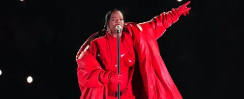 Reuters Rihanna performs at the Super Bowl half-time show