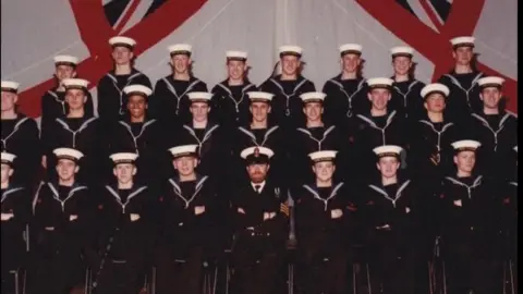 Pete Higgins Group photo of naval trainees