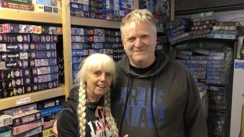 John Devine/BBC Lynn Pearl and her husband Gideon