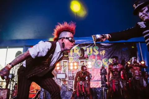 Matt Eachus / Download 2018 Circus of Horrors performer at Download 2018