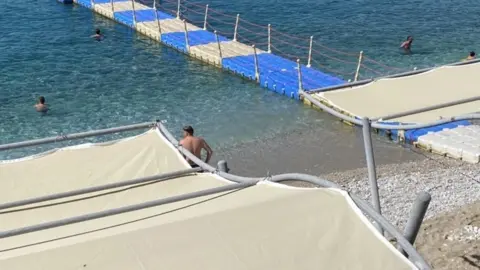 Lee-Bernedette Walford Beach where Mrs Grist was saved