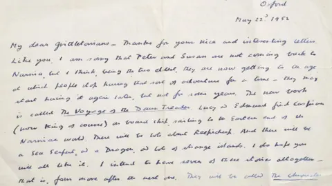 Dominic Winter Auctioneers CS Lewis letter