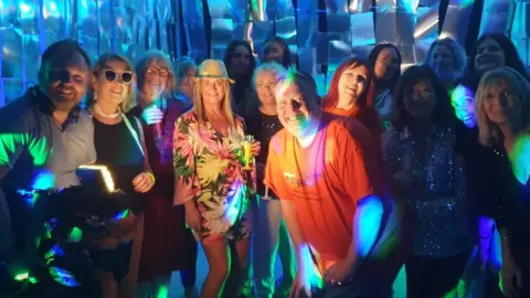 Simon Tuck Simon Tuck and supporters at disco