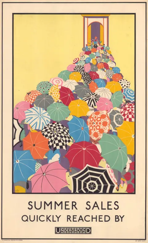 London Transport Museum/Mary Koop "Summer Sales Quickly Reached" poster