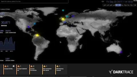 Darktrace A screenshot from Darktrace's operating system