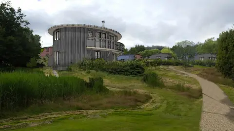 Cornwall Council CGI of the proposed main building - The Hub - at Gillyflower Farm in Lostwithiel