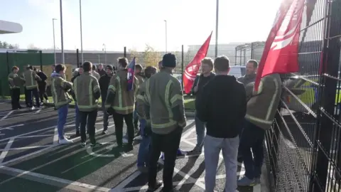 BBC The rally in Buckinghamshire