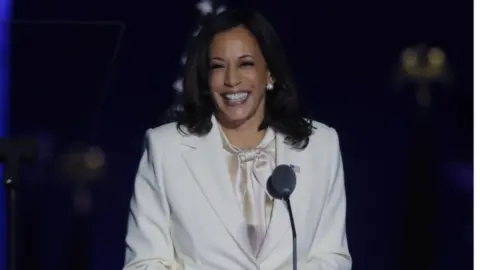 Reuters Kamala Harris - the day Joe Biden was projected to win