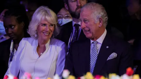 Getty Images The Prince of Wales and The Duchess of Cornwall attend a Fashion show as part of the Kigali Fashion Week