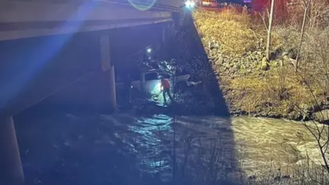 Indiana State Police The crashed truck