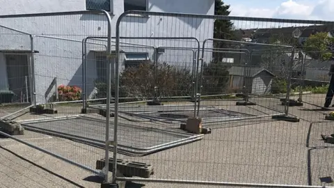 Clive Oxley Fence around hole