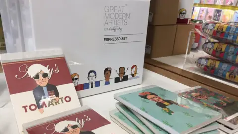 BBC Merchandise in shop at Baltic Centre for Contemporary Art