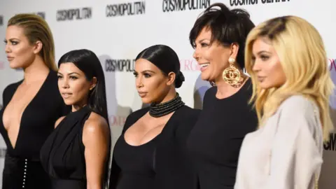 Getty Images Khloe Kardashian, Kourtney Kardashian, Kim Kardashian, Kris Jenner and Kylie Jenner attend Cosmopolitan's 50th Birthday Celebration at Ysabel on October 12, 2015