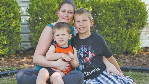 Patricia O'Blenes/C&G Newspapers Christa O'Connor with Dylan (left) and Jacob