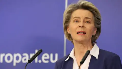 Getty Images EU Commission President Ursula von der Leyen, 20 Jan 21