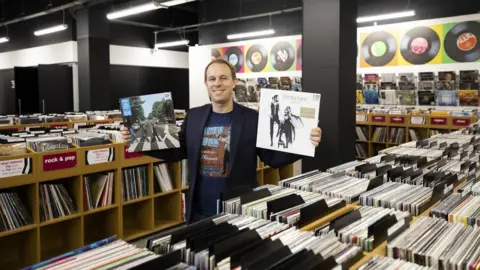 HMV HMV's owner Doug Putman in the new HMV Vault store in Birmingham