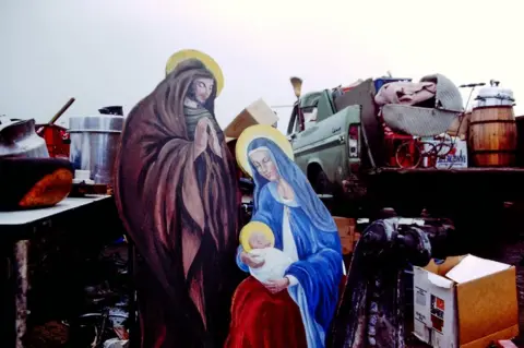 Shahin Barzin A nativity scene.