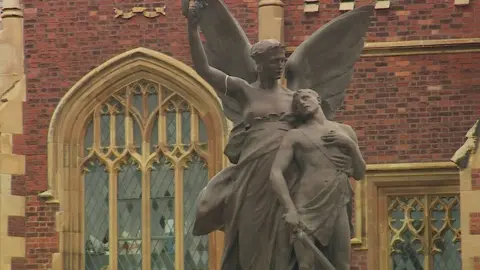 A statue in the grounds of Queen's University