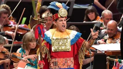 CHRIS CHRISTODOULOU Juan Diego Florez brought a flamboyant edge to his performance of Rule Britannia