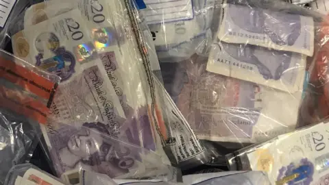 Derbyshire Police County Lines cash