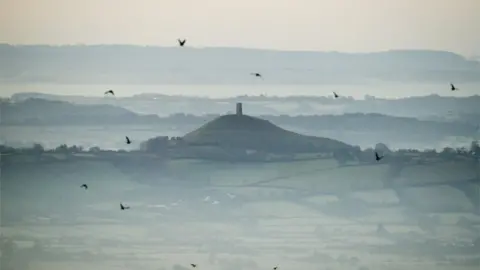 PA Media Glastonbury Tor, Somerset Levels