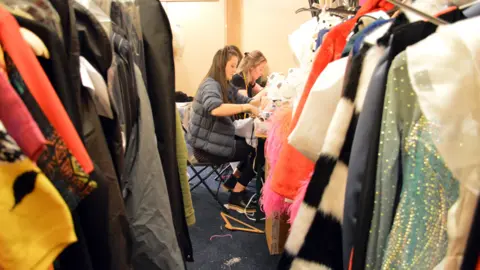 Strictly clothes racks and wardrobe dept in Blackpool