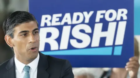 PA Media Rishi Sunak at a campaign event