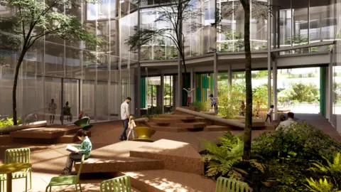 Cambridge University Hospitals NHS Foundation Trus Front of proposed Cambridge children's hospital