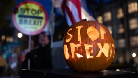 Getty Images Stop Brexit pumpkin