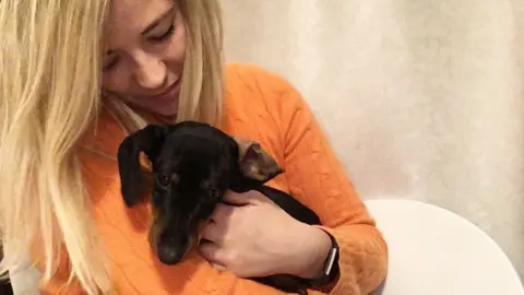 Laurie McAllister Laurie McAllister with her dog Margot