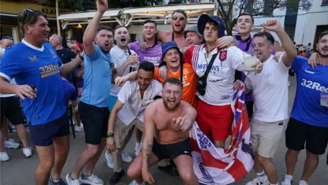 PA Media rangers fans in Spain