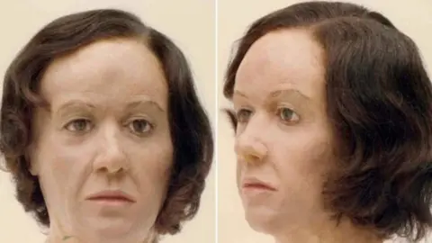North Yorkshire Police A wax work model of her face