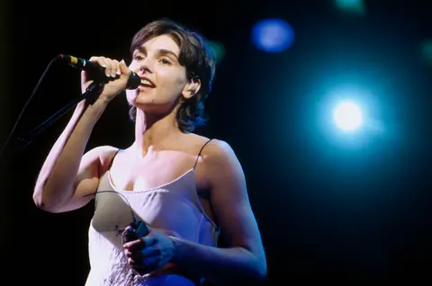 Getty Images Sinead O'Connor in concert in 1997