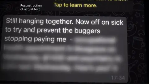 Text from BBC Spotlight programme