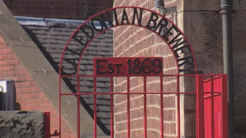 Caledonian Brewery sign