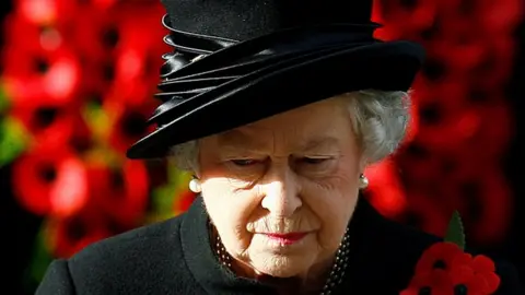 Reuters Queen Elizabeth on Remembrance Sunday