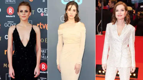 Roberto Cavalli Aura Garrido, Alison Brie, Isabelle Huppert