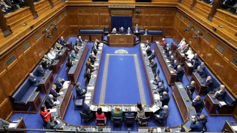 Reuters Stormont Assembly with MLA's for a meeting