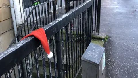 Zero Waste Scotland Santa costumes discarded