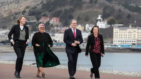 Getty Images Keir Starmer and Welsh Labour MPs