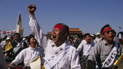 Getty Images Protesters in China, 1989