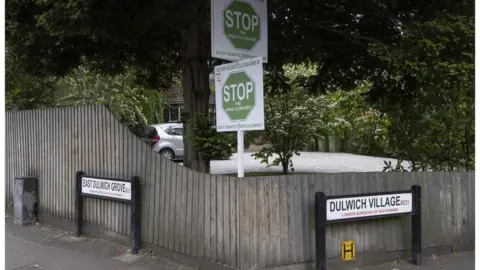 Richard Baker Anti-LTN signs on street corner