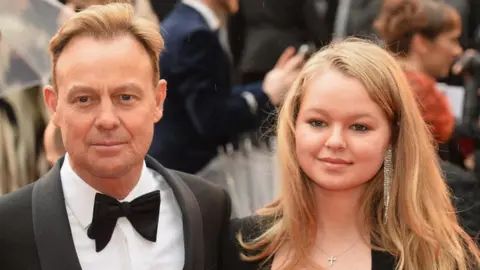 Getty Images Jason and Jemma Donovan at the Olivier Awards