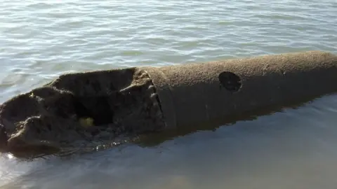 Paul Austin Sea mine off Elmer Beach