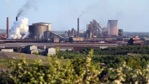 Reuters British Steel Scunthorpe plant wide shot