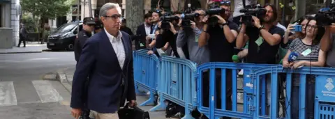 EPA Diego Torres (L) arrives at Provincial Court in Palma Majorca, Balearic Islands, Spain, 13 June 2018