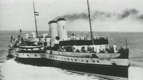 Paddlesteamer during 1950s (I think)