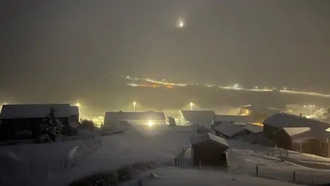 Sean/BBC Weather Watchers Snow in Shetland