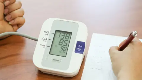 Getty Images Blood pressure monitor