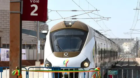AFP New express train in Dakar, Senegal